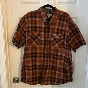Carhartt Relaxed Fit Short Sleeve Button-up. Size XL.